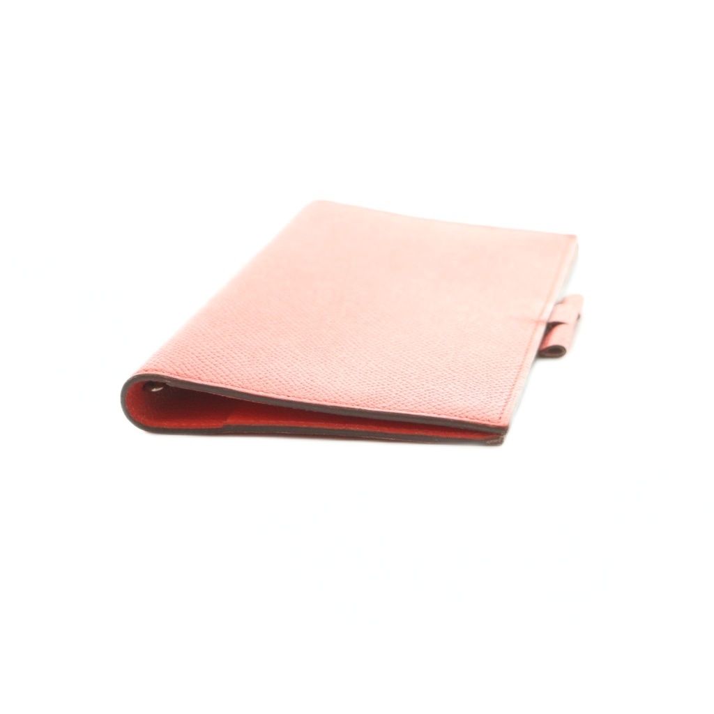 Hermes Vision Notebook Cover Leather Vermilion Red Agenda — view 4