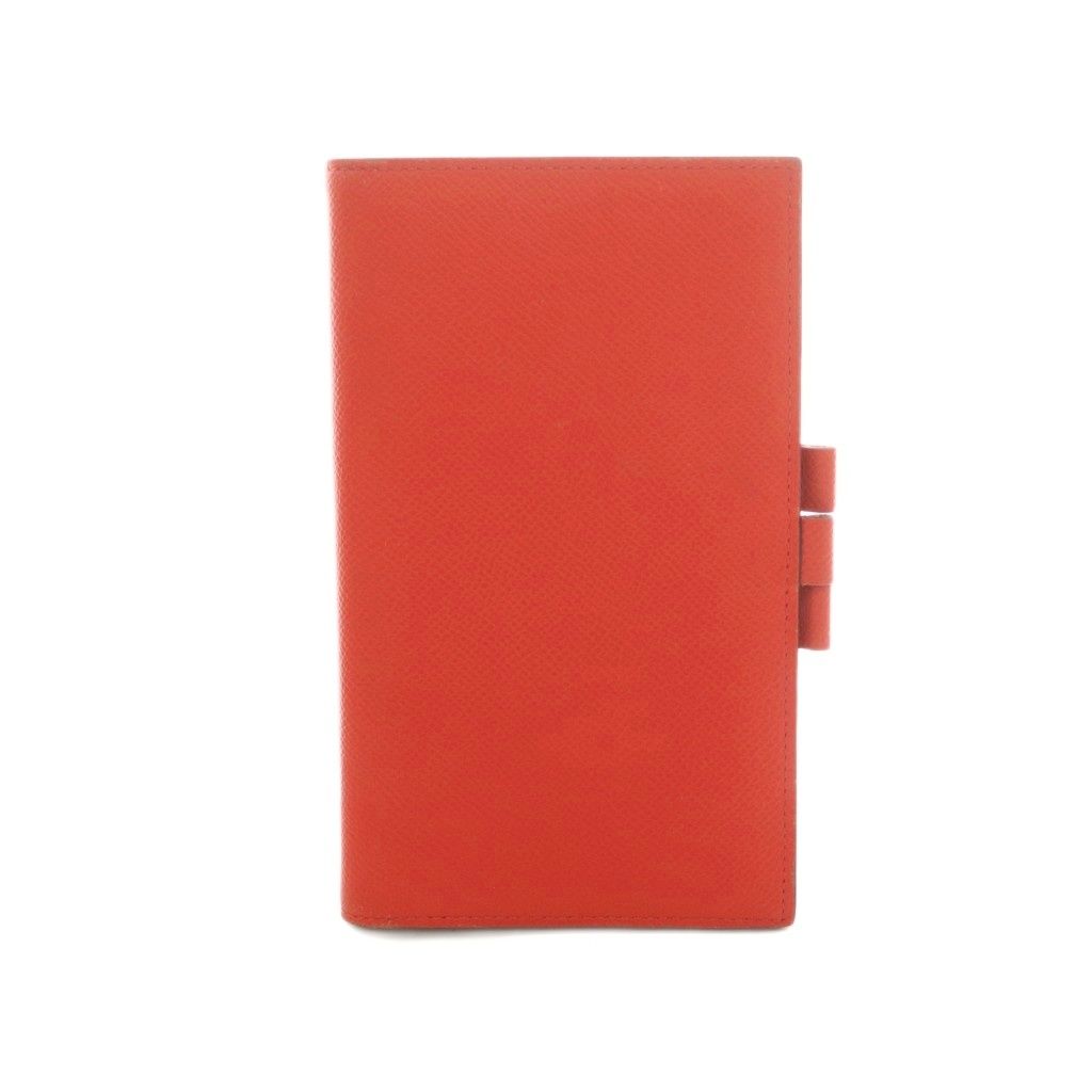 Hermes Vision Notebook Cover Leather Vermilion Red Agenda