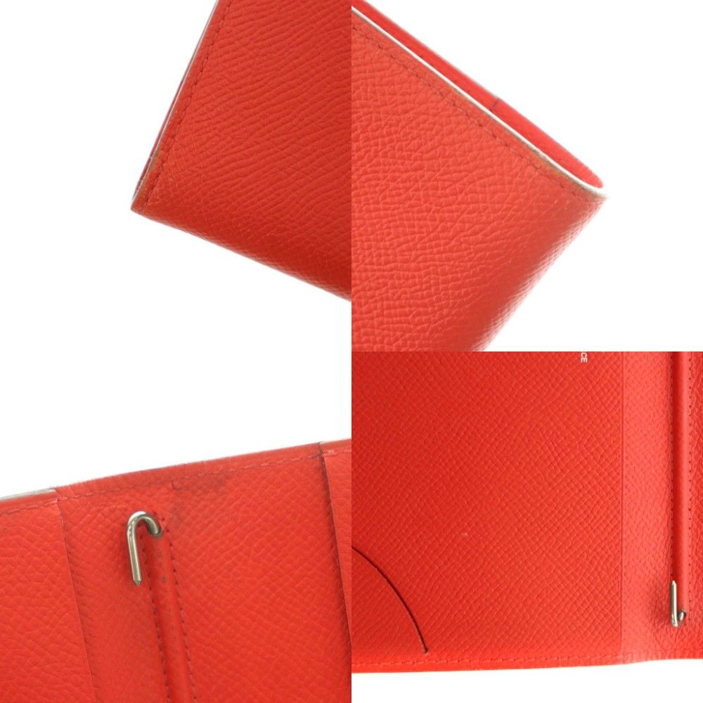 Hermes Vision Notebook Cover Leather Vermilion Red Agenda — view 9