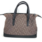 Loewe Handbag All Over Pattern Logo Leather Canvas Black