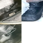 Loewe Handbag All Over Pattern Logo Leather Canvas Black — view 9