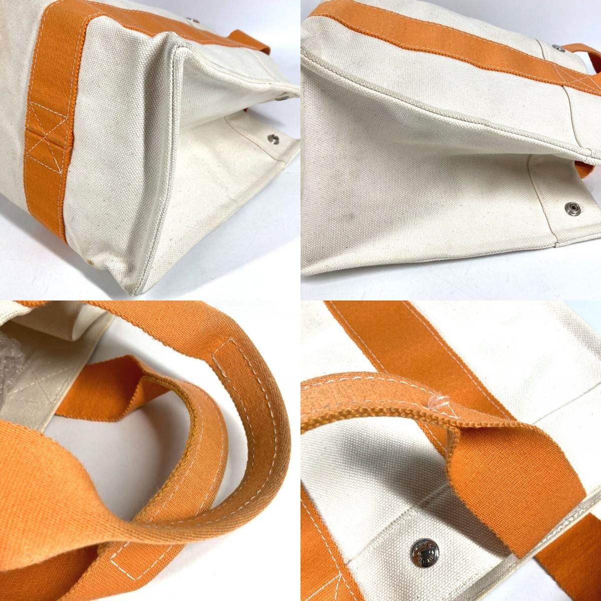 Hermes Tote Bora PM Canvas Orange — view 8