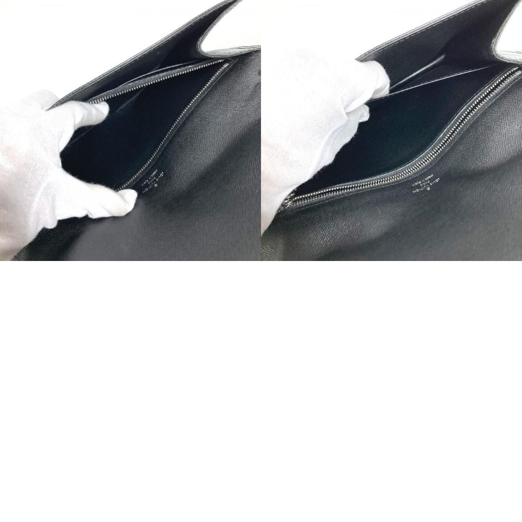 Louis Vuitton Second Bag Selenga Taiga Leather Ardoise Black — view 9