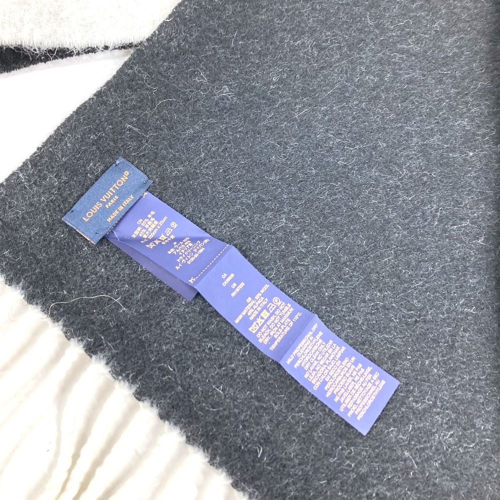 Louis Vuitton Scarf Fluffy Gram Wool White — view 4