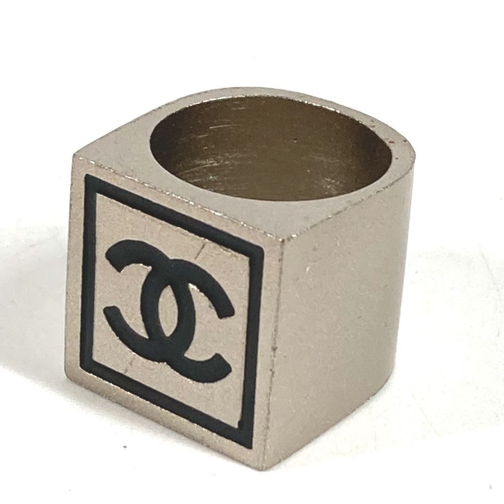 Chanel Ring Logo CC Metal Silver