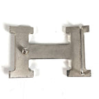 Hermes Buckle Belt Logo Only Metal Silver — view 7