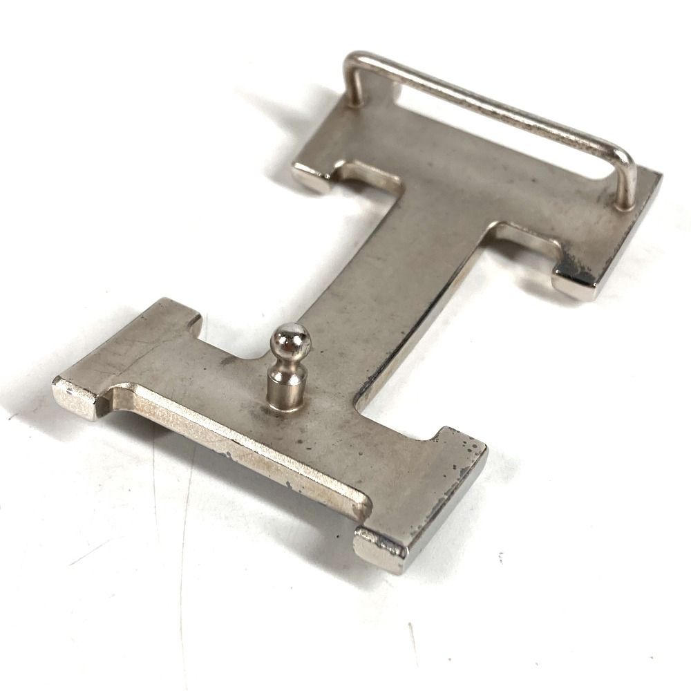 Hermes Buckle Belt Logo Only Metal Silver — view 8
