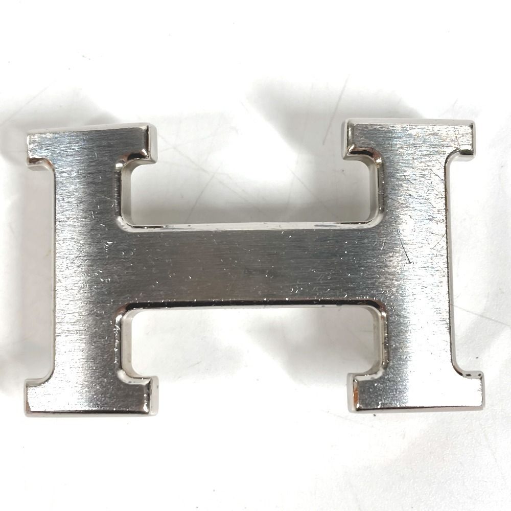 Hermes Buckle Belt Logo Only Metal Silver — view 2