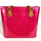 Louis Vuitton Handbag Houston Monogram Vernis Canvas Fuchsia Pink — view 2