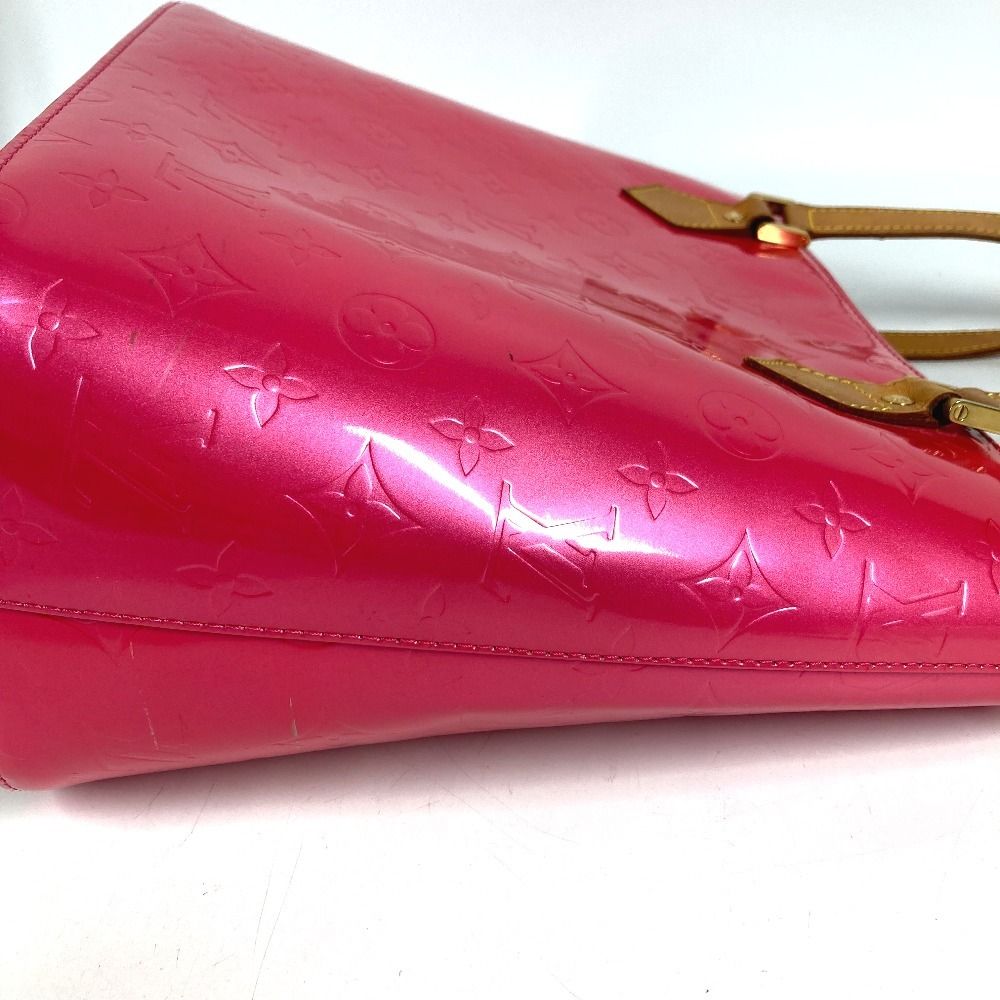 Louis Vuitton Handbag Houston Monogram Vernis Canvas Fuchsia Pink — view 7