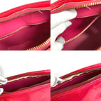 Louis Vuitton Handbag Houston Monogram Vernis Canvas Fuchsia Pink — view 9