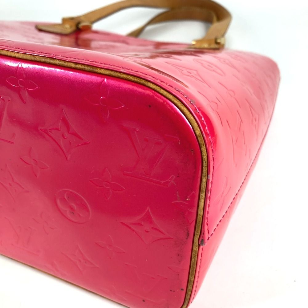 Louis Vuitton Handbag Houston Monogram Vernis Canvas Fuchsia Pink — view 6