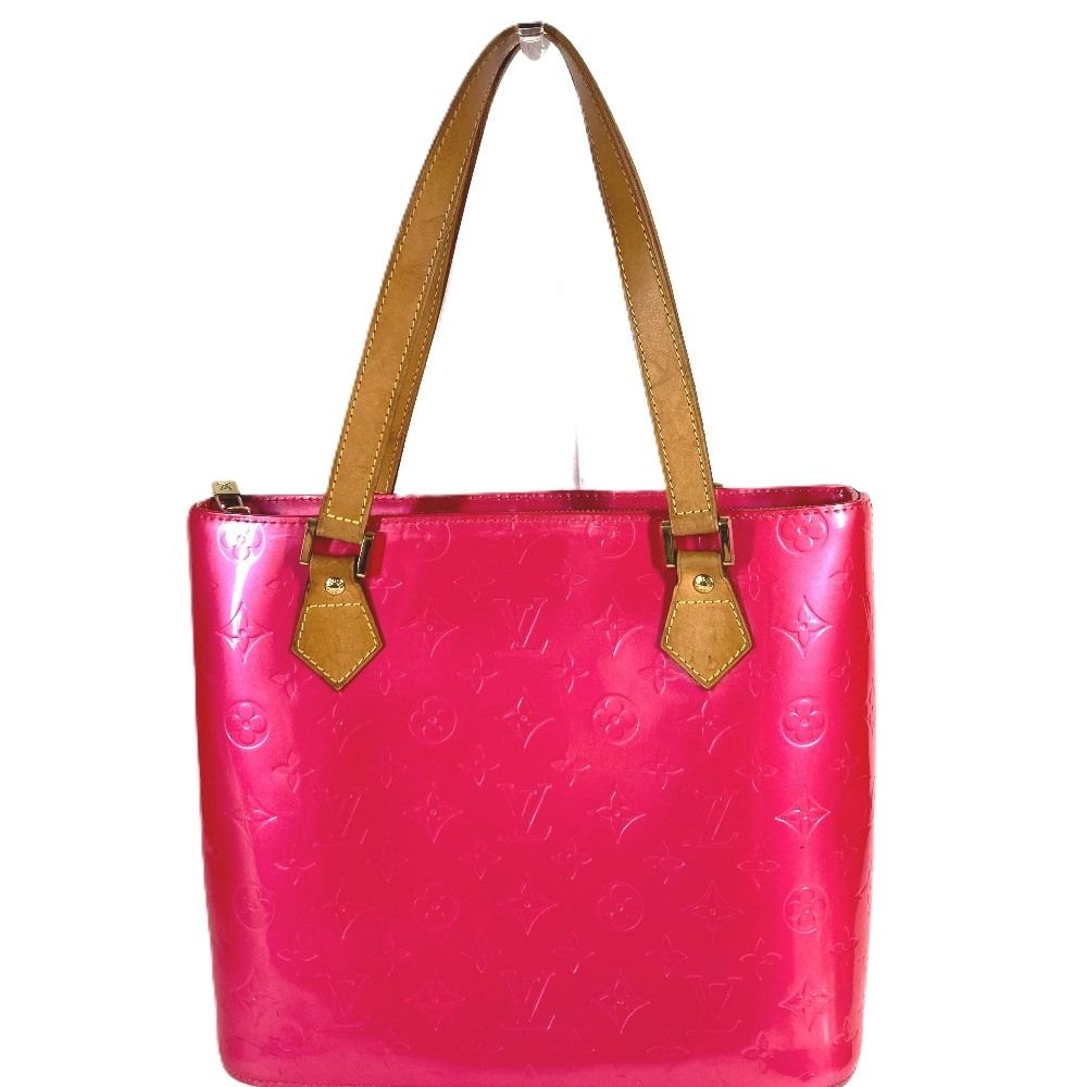 Louis Vuitton Handbag Houston Monogram Vernis Canvas Fuchsia Pink