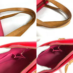 Louis Vuitton Handbag Houston Monogram Vernis Canvas Fuchsia Pink — view 8