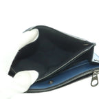Bottega Veneta Wallet Coin Purse Intrecciato Leather Navy — view 6