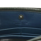 Bottega Veneta Wallet Coin Purse Intrecciato Leather Navy — view 8