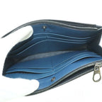 Bottega Veneta Wallet Coin Purse Intrecciato Leather Navy — view 5