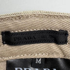 Prada Baseball Cap Beige Triangle Logo — view 9