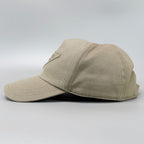 Prada Baseball Cap Beige Triangle Logo — view 4