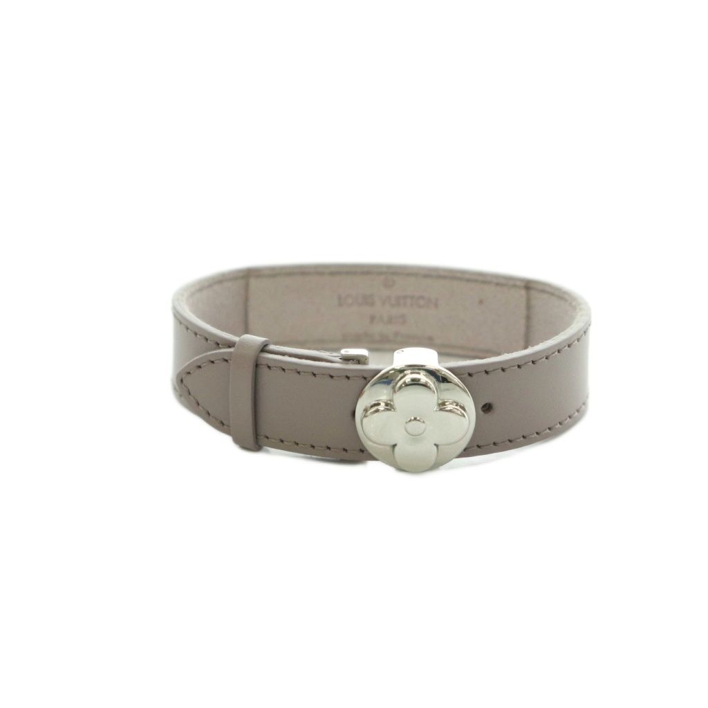 Louis Vuitton Luck Bracelet Leather Gray