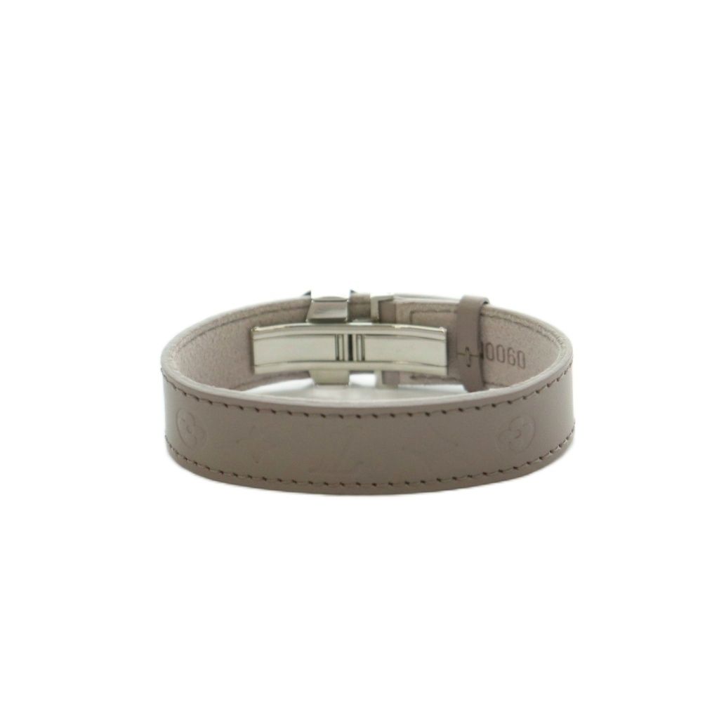 Louis Vuitton Luck Bracelet Leather Gray — view 2
