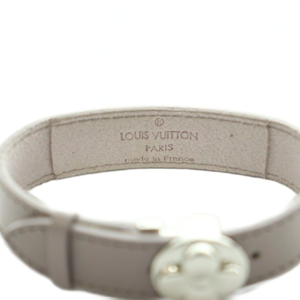 Louis Vuitton Luck Bracelet Leather Gray — view 7