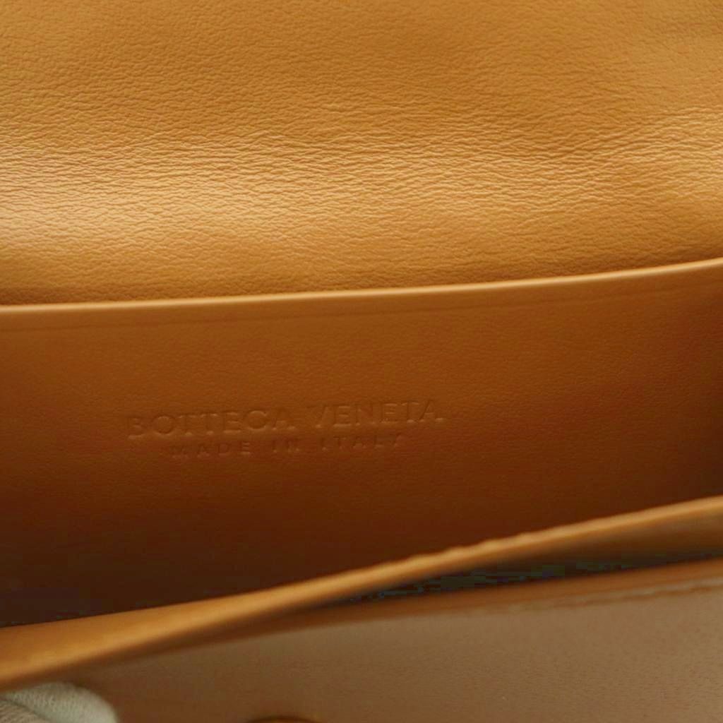 Bottega Veneta Intrecciato Card Case Leather Beige — view 8