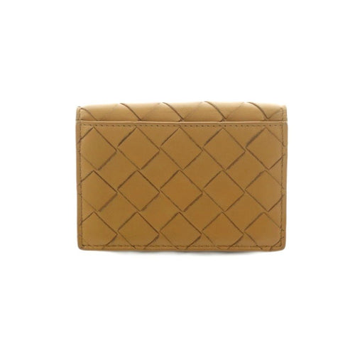 Bottega Veneta Intrecciato Card Case Leather Beige — view 2