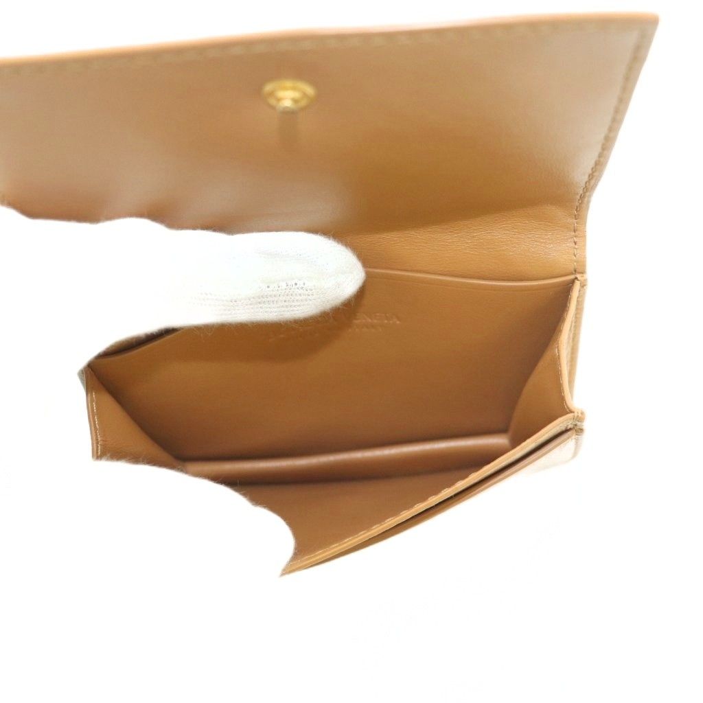 Bottega Veneta Intrecciato Card Case Leather Beige — view 5