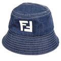 Fendi Hat Logo Cotton Blue