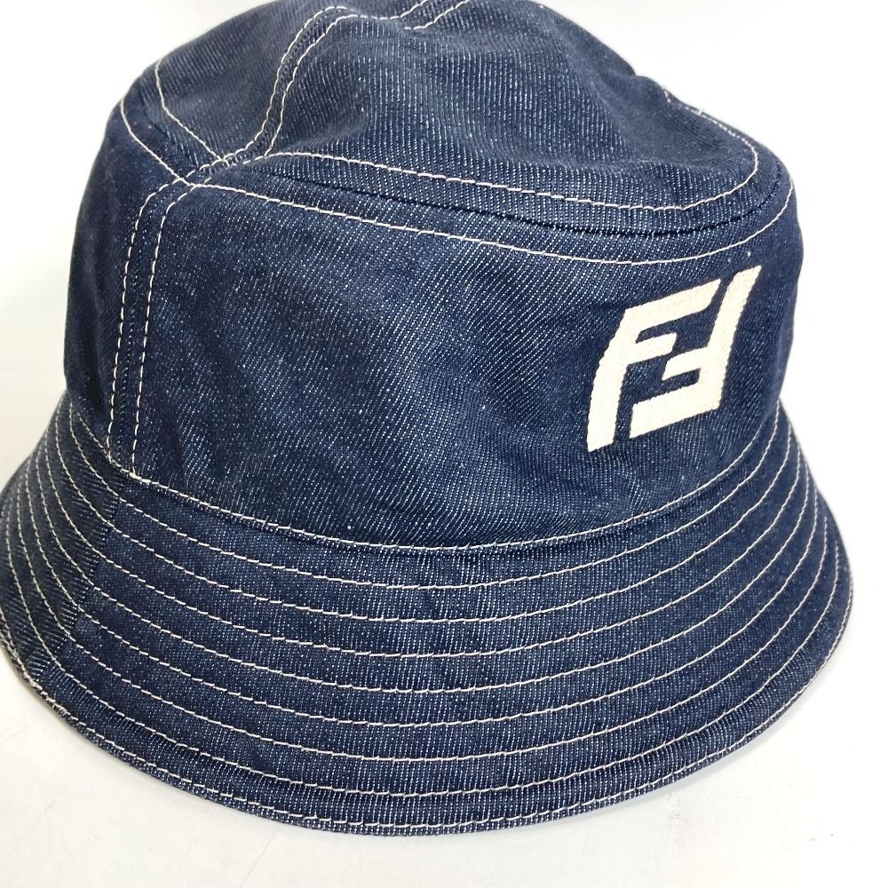 Fendi Hat Logo Cotton Blue — view 6