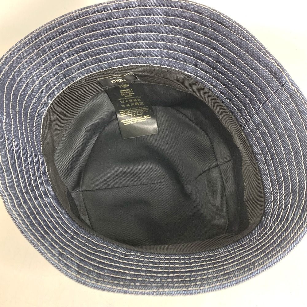 Fendi Hat Logo Cotton Blue — view 7