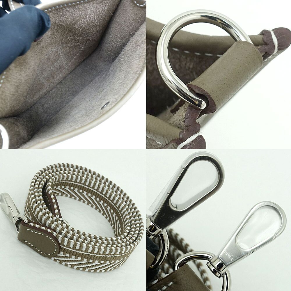 Hermes Bag Evelyne TPM Amazon Sangle Etoupe Taurillon Clemence — view 7