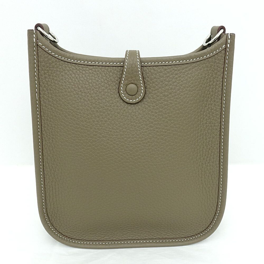 Hermes Bag Evelyne TPM Amazon Sangle Etoupe Taurillon Clemence — view 3