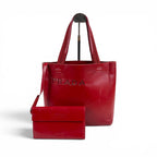 Prada Pouch Mini Tote Perforated Leather