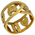 Chanel CC Logo Bangle Gold Plated Bracelet