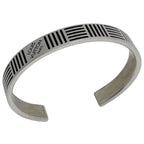 Louis Vuitton Jonck Damier Color Bangle Bracelet Metal Silver