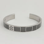 Louis Vuitton Jonck Damier Color Bangle Bracelet Metal Silver — view 2