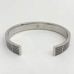 Louis Vuitton Jonck Damier Color Bangle Bracelet Metal Silver — view 3