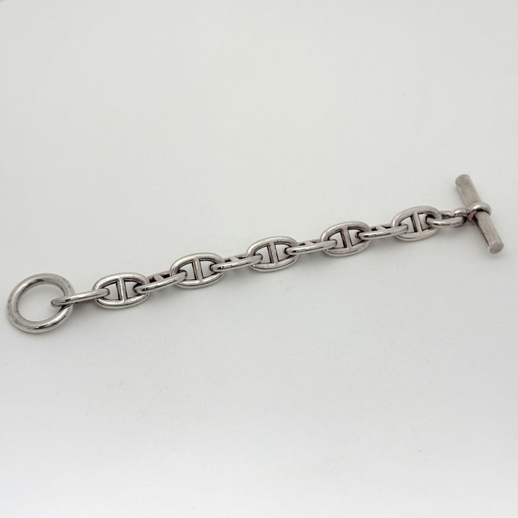 Hermes Chaine D'ancre TGM 11 Links Bracelet 925 Sterling Silver — view 2