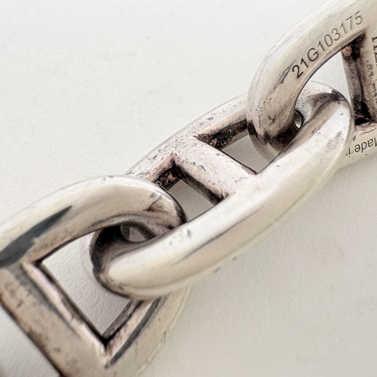 Hermes Chaine D'ancre TGM 11 Links Bracelet 925 Sterling Silver — view 5