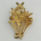 Dior Faux Pearl Brooch Ribbon Gold Plated — view 2