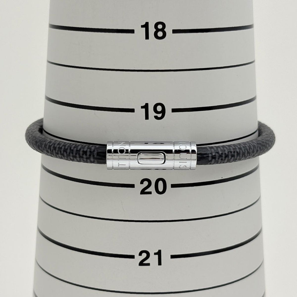Louis Vuitton Bracelet Keep It Damier Graphite Metal Black Silver — view 4