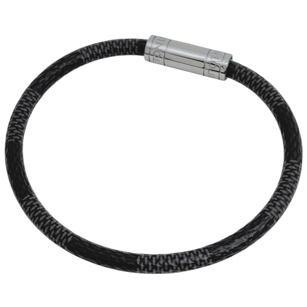 Louis Vuitton Bracelet Keep It Damier Graphite Metal Black Silver