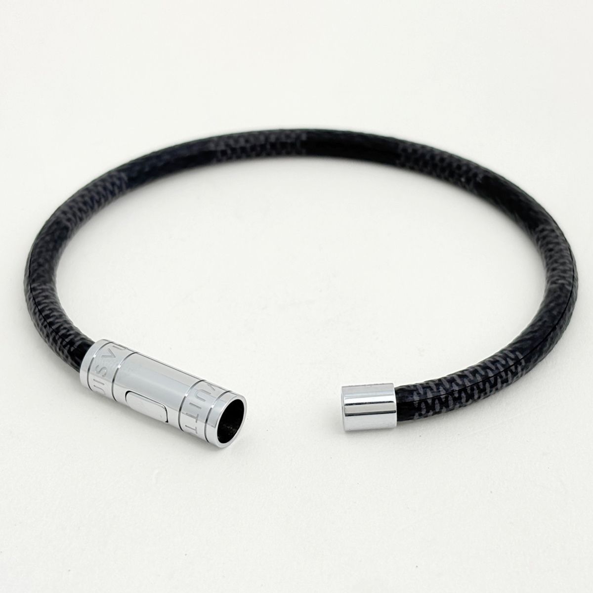 Louis Vuitton Bracelet Keep It Damier Graphite Metal Black Silver — view 2