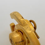 Chanel CC Logo Earrings Turnlock Gold Plated — view 5