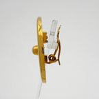 Chanel CC Logo Round Earrings Turnlock Gold Plated — view 2