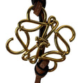 Loewe Anagram Bag Charm Gold