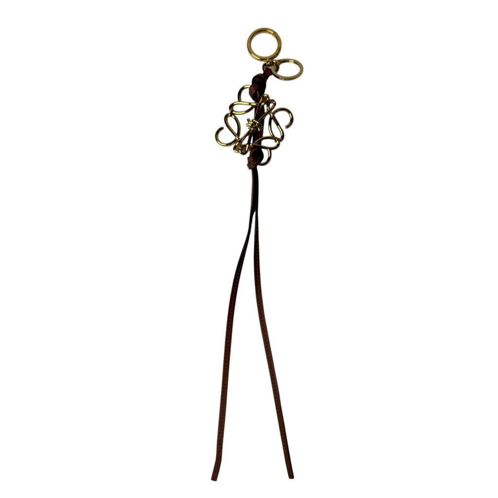 Loewe Anagram Bag Charm Gold — view 2