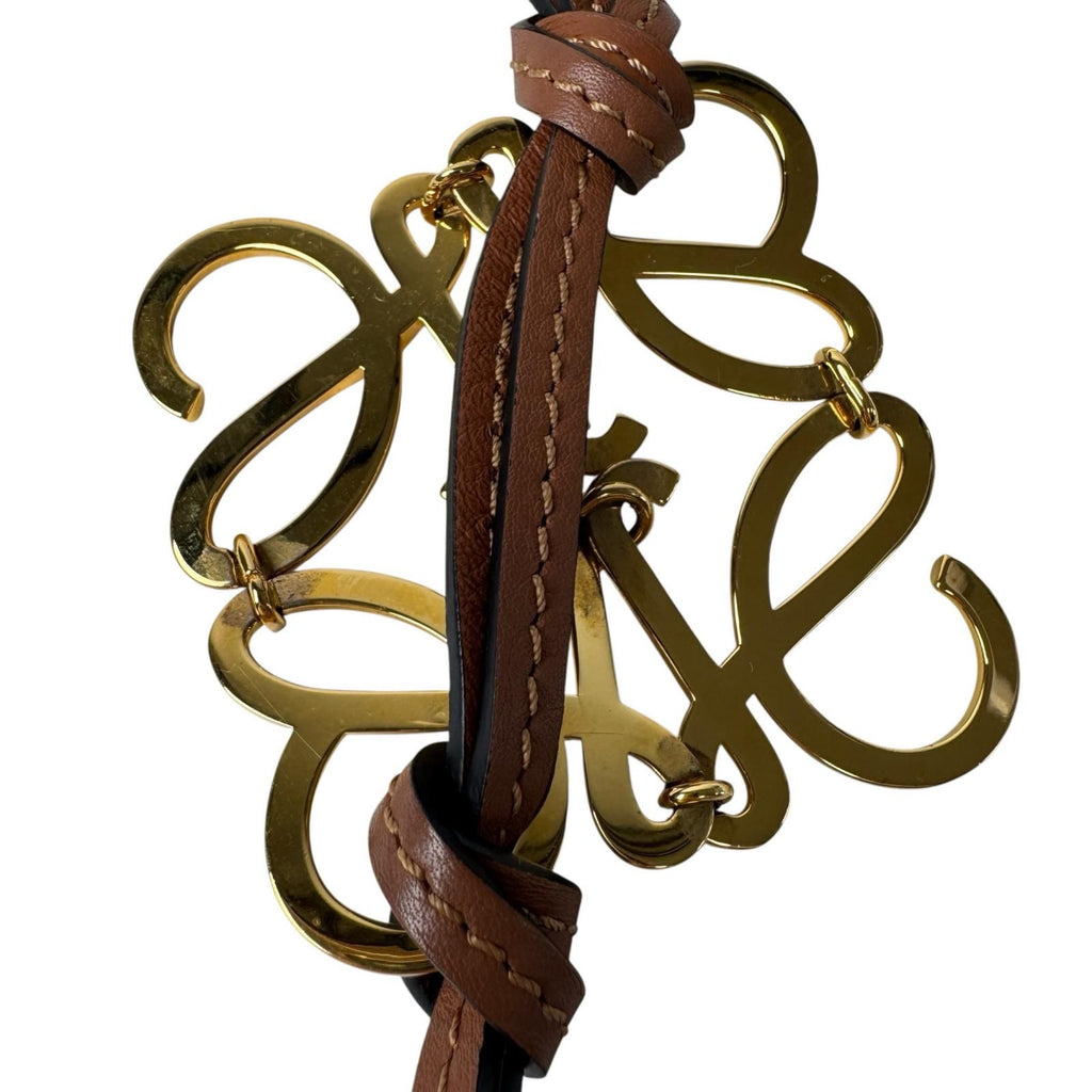 Loewe Anagram Bag Charm Gold — view 4